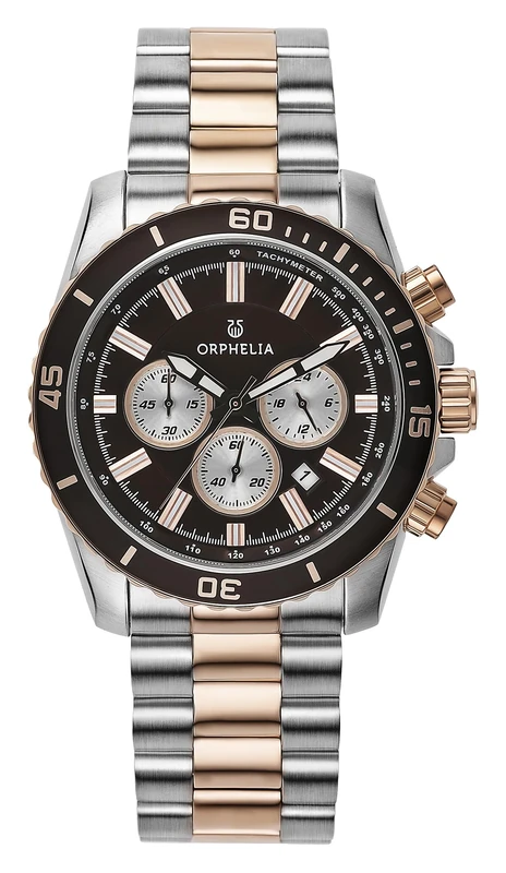 Orphelia Fire and Ice Men's Quartz Watch with Multicolour Dial Analogue Display and Multicolour Stainless Steel Bracelet 82601