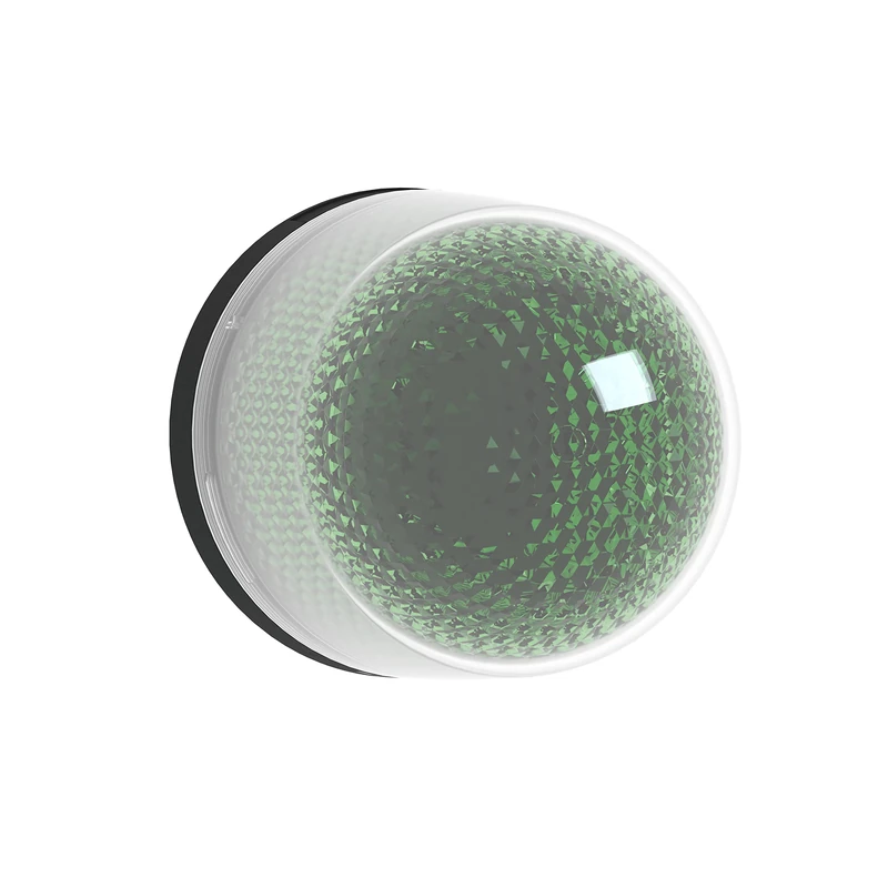 Schneider Electric - Harmony XVR Illuminated Beacon Without Buzzer, Ø100, Integral LED, 12-24V DC, Orange, XVR3B03