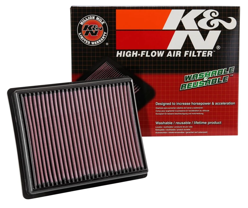 K&N Engine Air Filter: High Performance, Premium, Washable, Replacement Filter: Compatible with 2014-2019 FIAT/OPEL/RENAULT/NISSAN (Talento II, Vivaro B, Trafic III, NV300), 33-3054