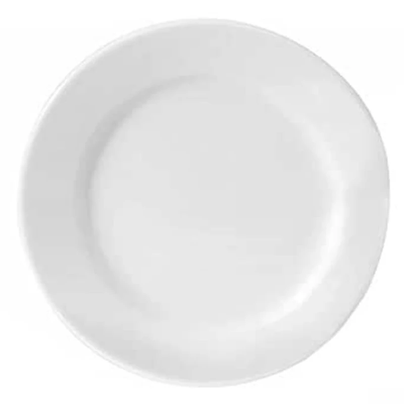 Utopia Titan Winged Plate 10.25inch / 26cm - Set of 6 - Vitrified Porcelain Plates, Dinner Plates