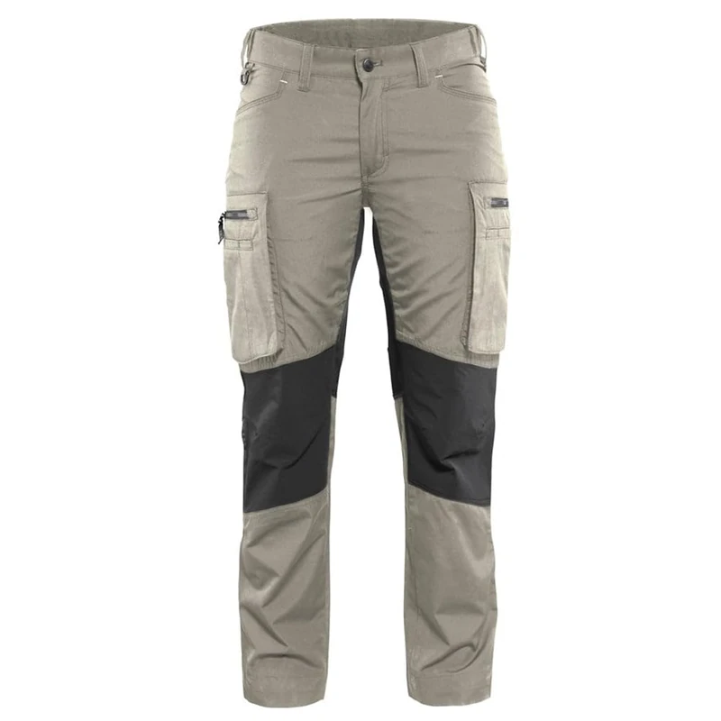 Blakläder 715918452799C34 Size C34 "Stretch" Ladies Trousers - Stone Grey/Black