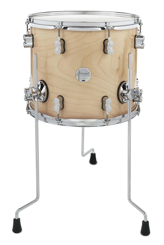 Pacific Drums Concept Maple Floor Tom, 14" x 12", Natural Lacquer