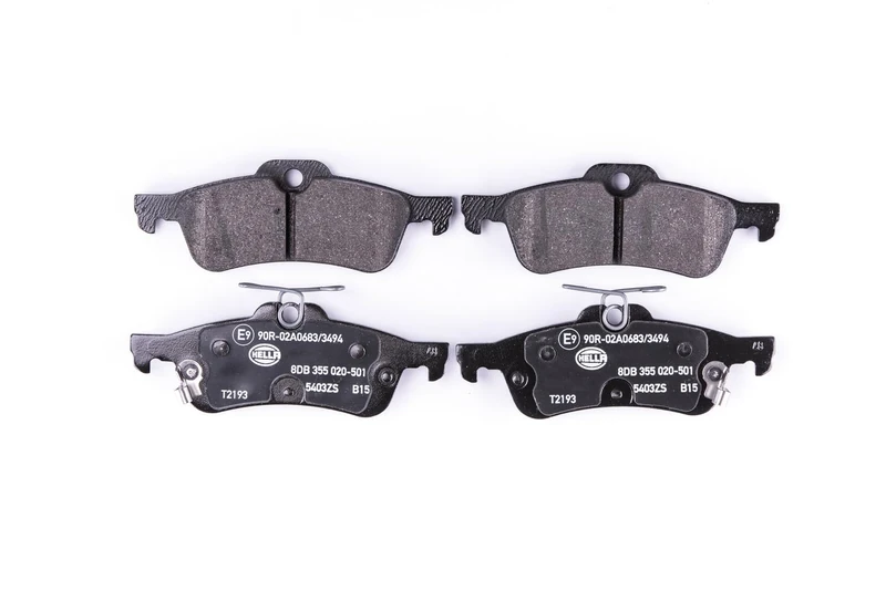 HELLA 8DB 355 020-501 Brake pad set - with acoustic wear warning - T2193 - for e.g. HONDA - Image 1