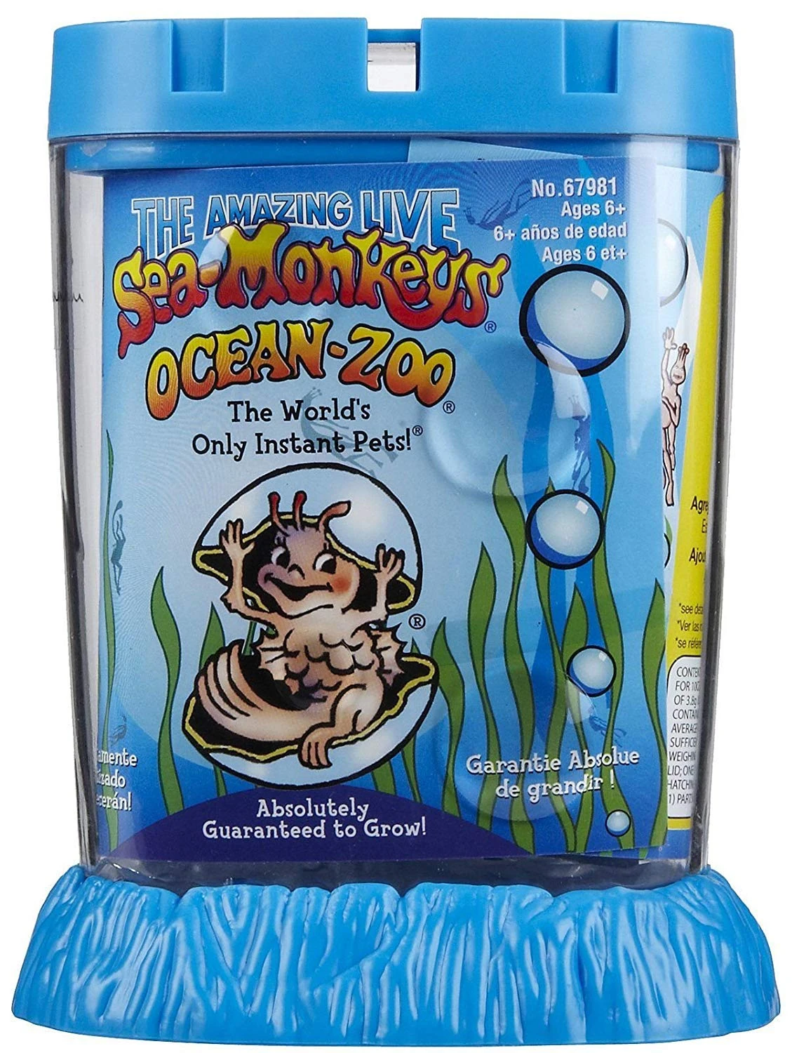 Schylling Sea Monkeys Kit: Live Pets, Aquarium, Food & Water Purifier - Ages 2+, Unisex - Biology, Observation, Exploratory Skill