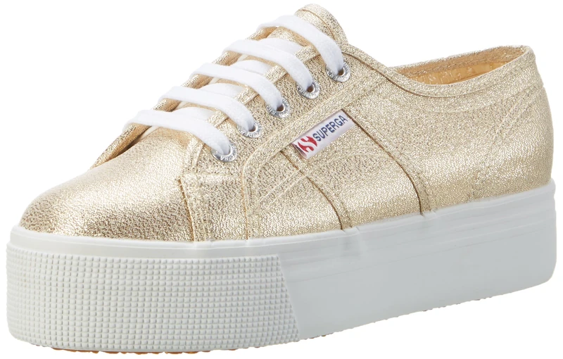 Superga Women's 2790-lamew Sneaker, Gold, 8 UK