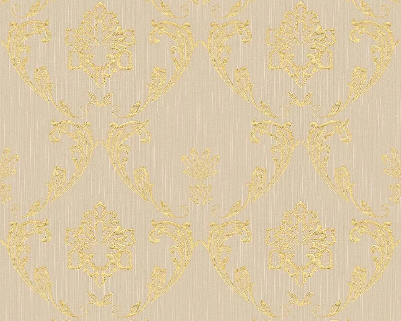 Architects Paper 306582 30658-2 Textile Wallpaper Metallic Silk with Ornaments Baroque 10.05 m x 0.53 m Made in Germany