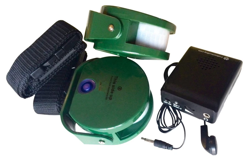 Berger & Schröter Motion Detector Set Hunting Wild Alarm, Green, Wildmelder 2 Sender Set