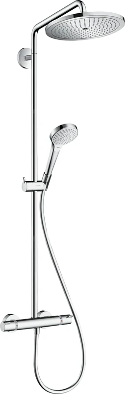 hansgrohe Croma Select 280 Air All in one Shower System with Thermostatic Control, Rotating Shower arm, Water Saving only 9 l/min, Chrome 26794000