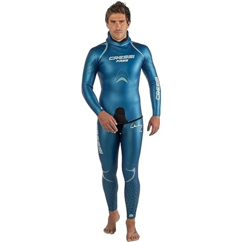 Cressi Men's Man Wetsuit, Blue Metallized, X-Small/Size 1