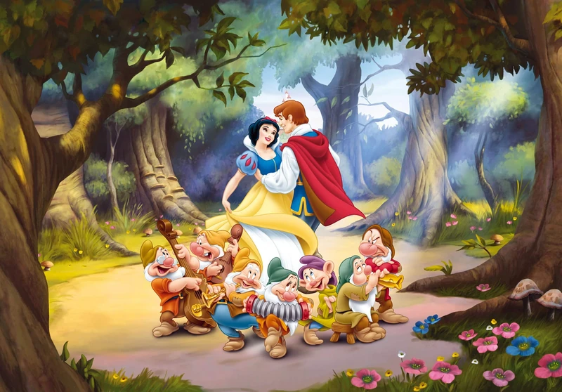 Disney Photo Wallpaper/Giant Wall Poster, Non-Woven, Multi-Colour, 360 x 270 cm/142 x 106-Inch
