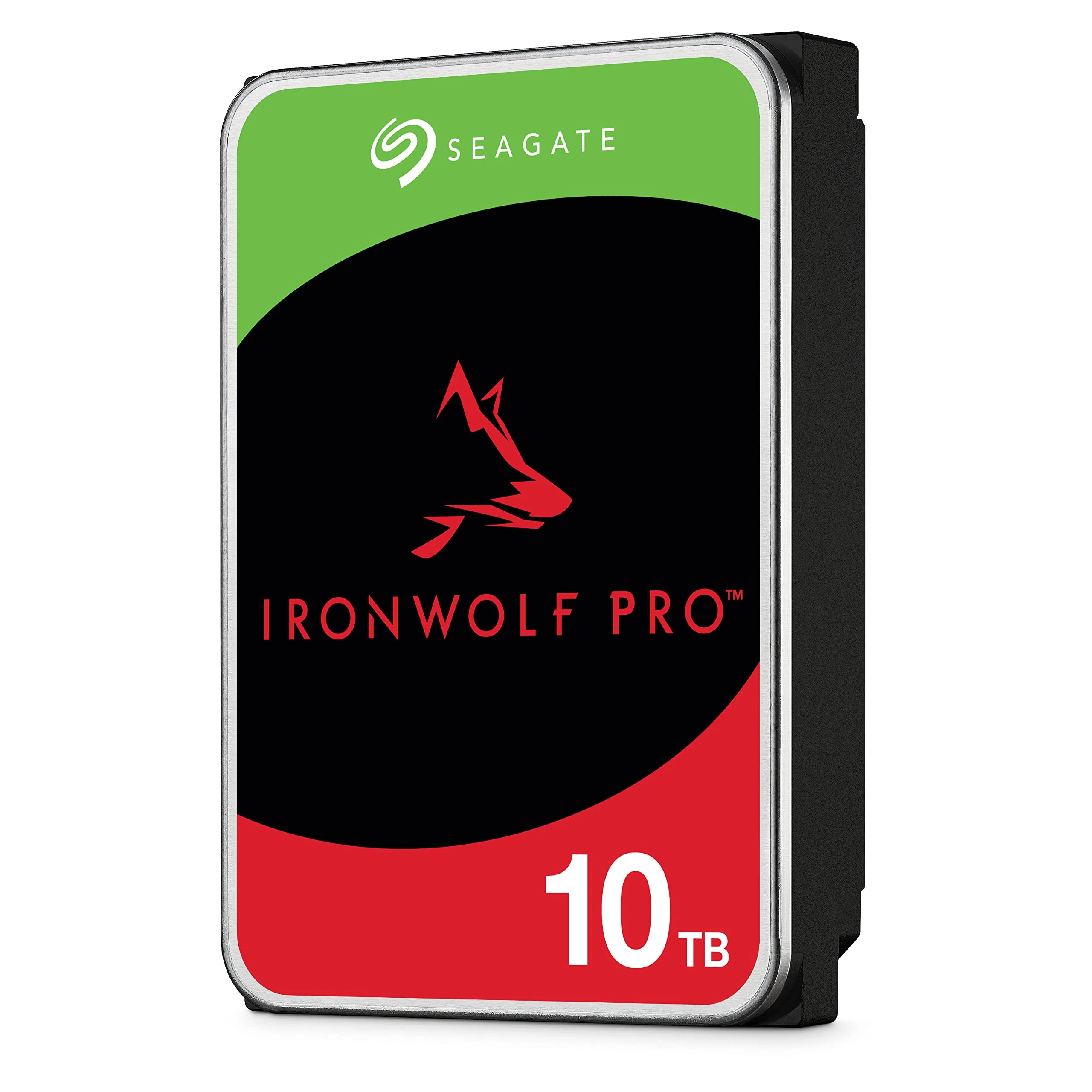 Seagate IronWolf Pro, 10 TB, NAS Internal Hard Drive, CMR 3.5 Inch, SATA 6 Gb/s 7,200 RPM, 256 MB Cache, for RAID Network Attached Storage, 3 years Rescue Services, FFP (ST10000NE0004)