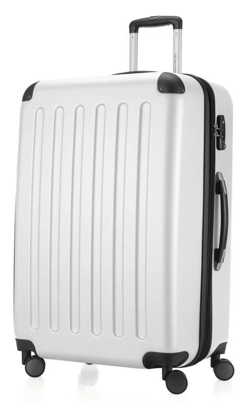 HAUPTSTADTKOFFER - Spree - Luggage Suitcase Hardside Spinner Trolley Expandable 75 cm TSA, White