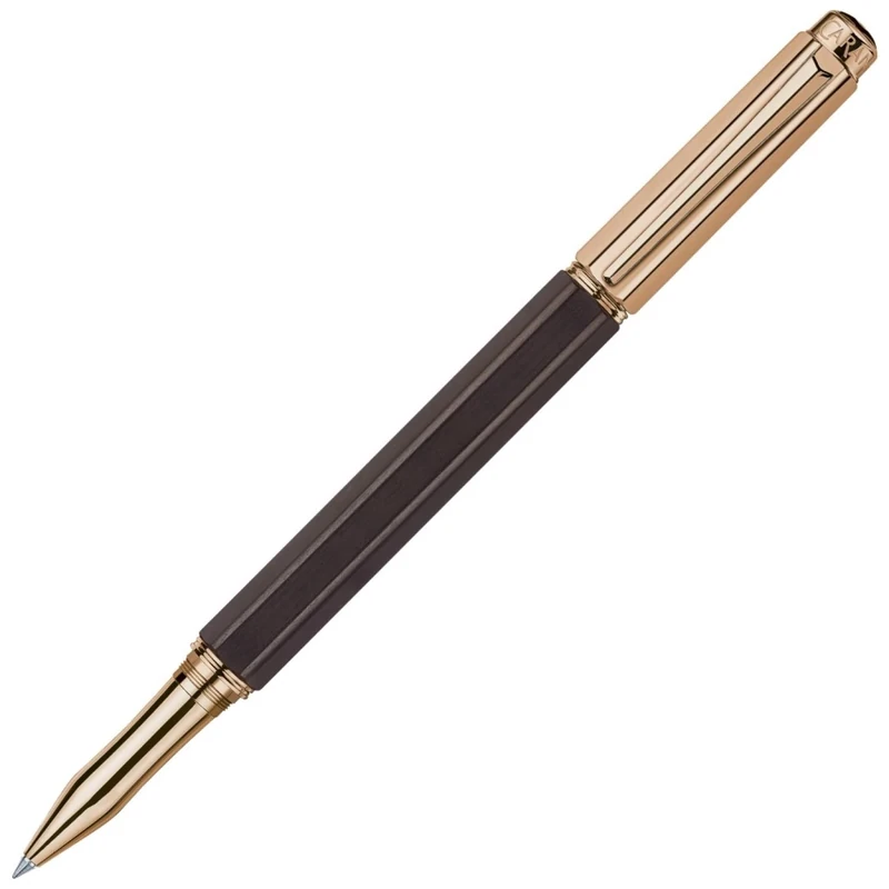 Caran d'Ache Varius Ebony Plated Rollerball Pen - Rose Gold