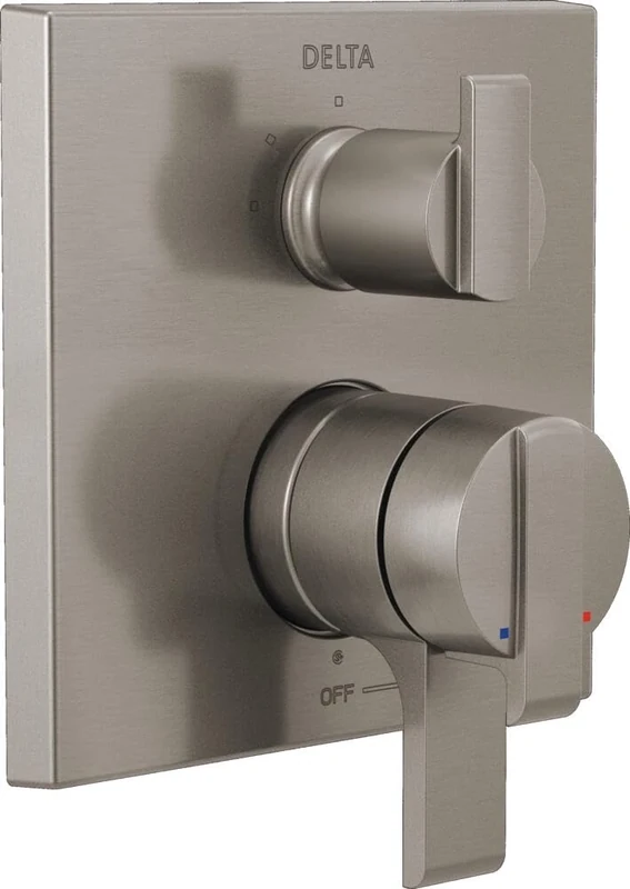 Delta Faucet T27867 Ara Angular Modern Monitor 17 Series Valve Trim with 3-Setting Integrated Diverter, Chrome