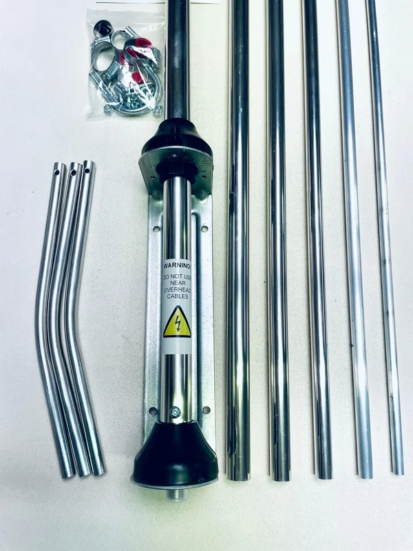 Sigma Venom 5/8 Wave High Gain Silver Rod CB Base Station Antenna - Image 1