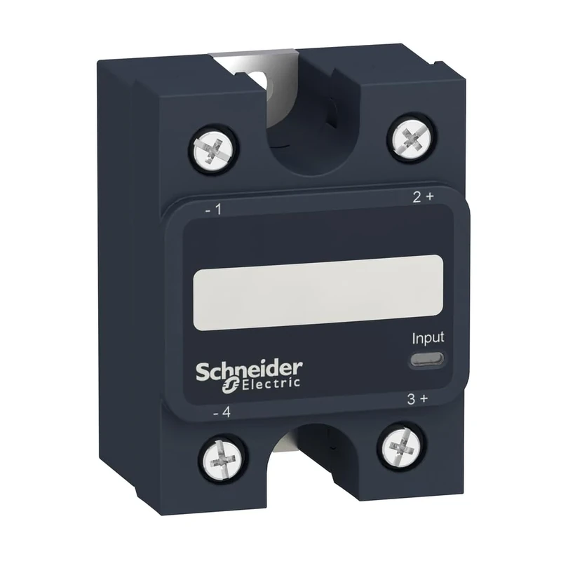 Schneider Electric, SSP1A150BDT, Zelio Solid state panel mount relay, 50 A, zero voltage switching, thermal pad, input 3-32 V DC, output 24-300 V AC