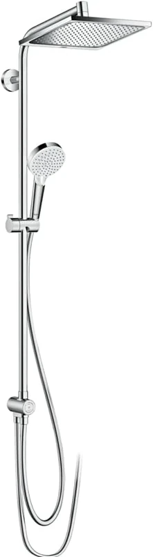 hansgrohe Crometta E Shower System 240 1 spray water-saving 9 l/min Reno, chrome, 27289000