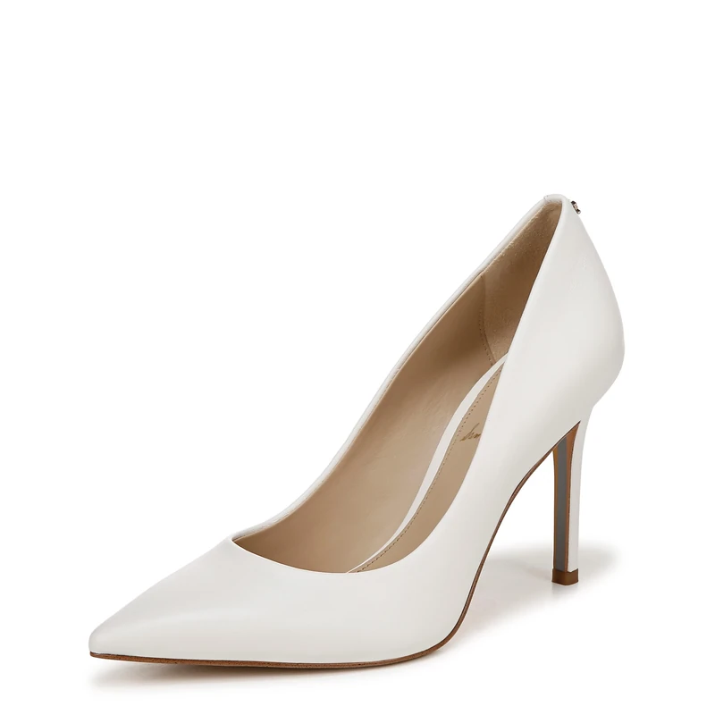 Sam Edelman Women's Hazel Pump, Bright White Leather, 6.5 UK
