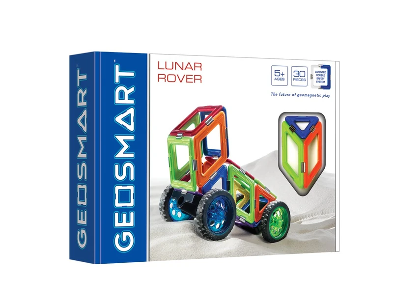 GeoSmart - Lunar Rover, Magnetic Construction Set, 30 pieces, 5+ Years