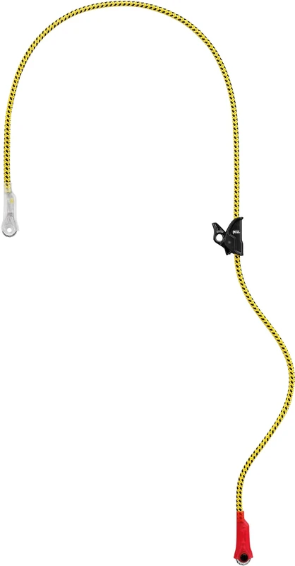 Petzl L33 025 MICROFLIP Reinforced Adjustable Positioning Lanyard for Tree Care Work, 2.5 m