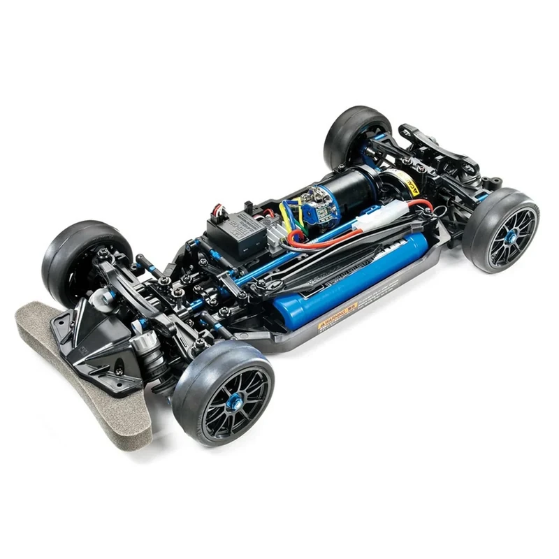 TAMIYA 47326-000 47326 47326-1:10 RC TT-02R Kit, Remote Controlled Car/Vehicle, Model Building, Kit, Chassis, Hobby, Black