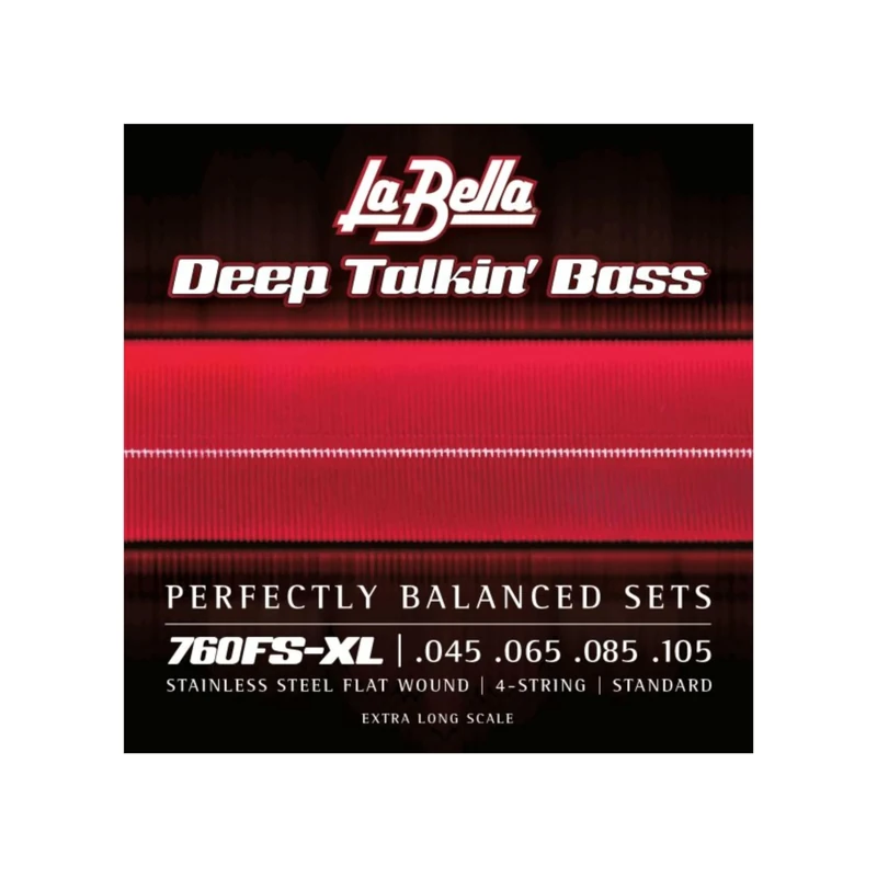 La Bella 760FS Deep Talkin' Bass Flatwound Bass Strings - Extra Long