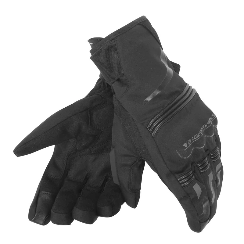 Dainese-TEMPEST UNISEX D-DRY SHORT GLOVES, Black/Black, Size XXS