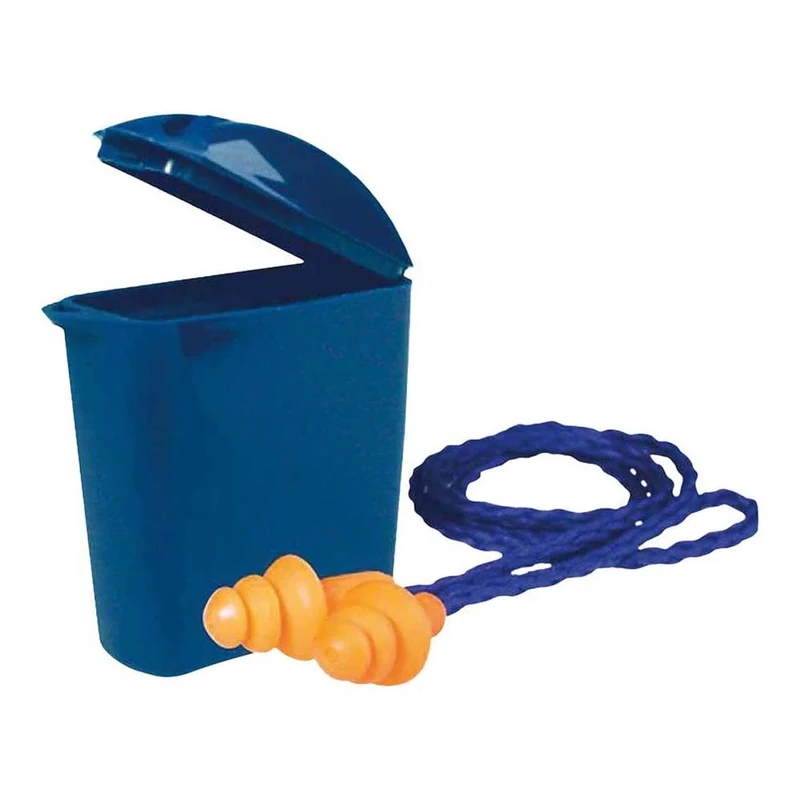 3M E-A-R Soft Metal Detectable Earplugs, Corded, 36dB, 200 Per Pack, ES-01-011A , Blue