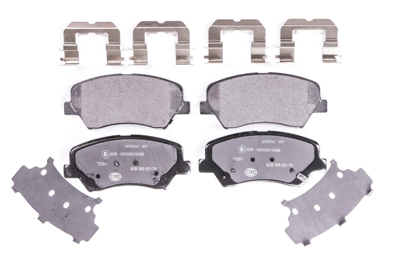 HELLA 8DB 355 021-781 Brake pad set - with acoustic wear warning - T2261 - for e.g. HYUNDAI / KIA