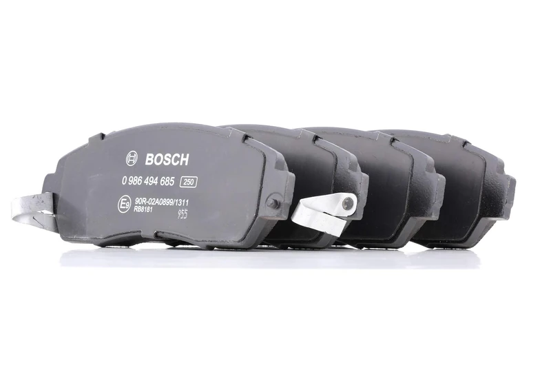 Bosch BP1680 - Brake Pads Car Front Axle - Bosch Quality - Reduced Noise and Dust - ECE-R90 Certified - Copper-Free - 1 Set of 4 Pads