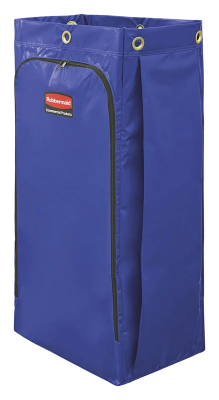 Rubbermaid Commercial High Capacity Cleaning Cart Bag, 34 Gallon, Blue, 1966883 - Image 1