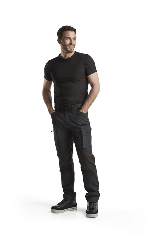 Blakläder 145918458699C44 Size C44 Service Trousers - Navy Blue/Black