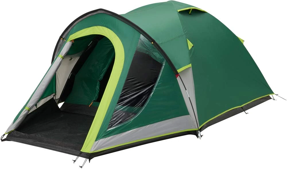 Coleman Kobuk Valley Camping Tent | lightweight 4 Person Igloo Tent with extra dark bedroom | 4 Man Dome Tent with Awning | 100% waterproof WC 4.500,Kobuk Valley 3+