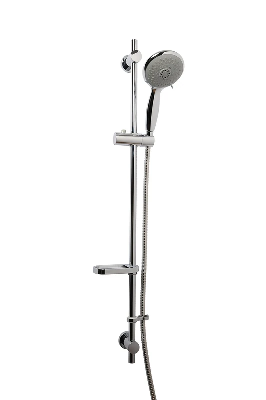Croydex Flexi Fix Large Four Function Shower Set Chrome, Stainless_Steel, 100 x 15 x 102 cm