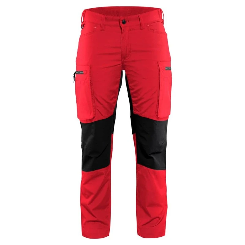 Blakläder 715918455699C48 Size C48 "Stretch" Ladies Trousers - Red/Black