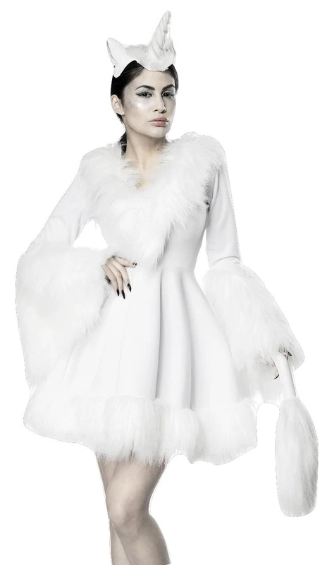 Mask Paradise Women's 80060-014-028 Suit - Skirt Set, Weiß, L