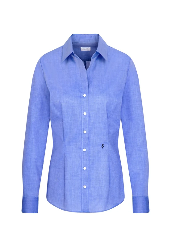 Seidensticker women's blouse - shirt blouse - slim fit - long sleeve - plain - 100% cotton