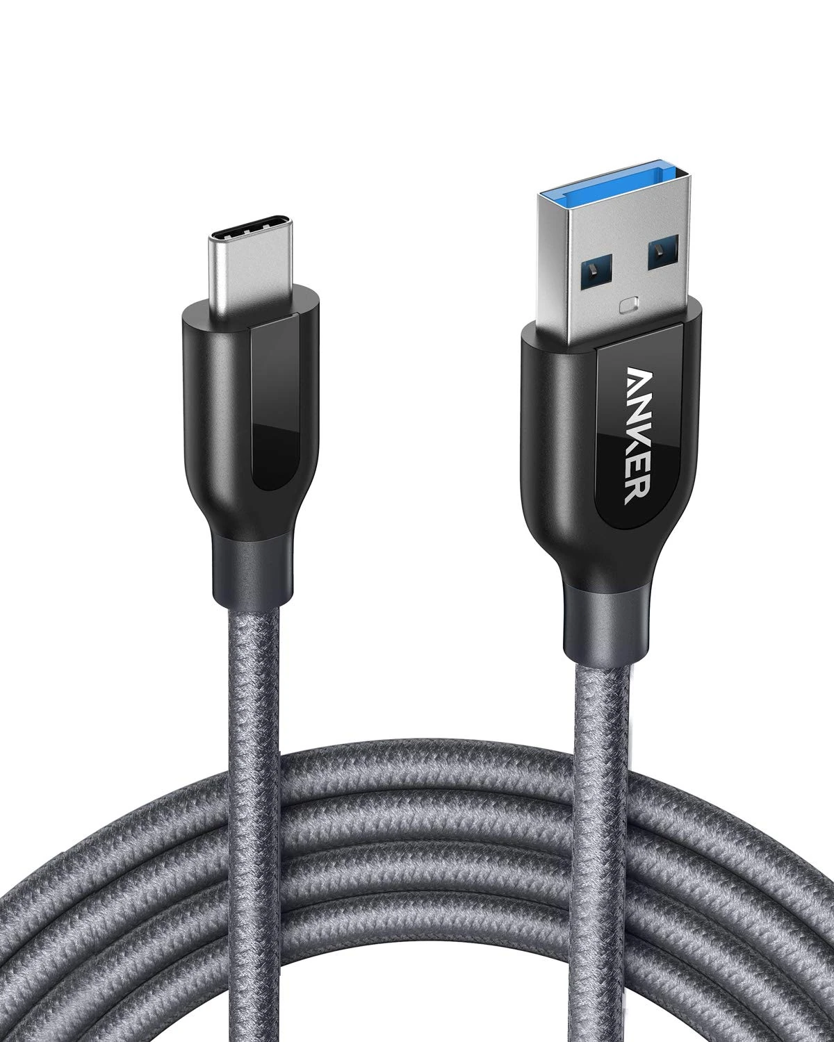 Anker USB C Charger Cable, PowerLine+ USB-C to USB 3.0 charger cable (6ft/1.8m), High Durability Type C Braided Charging Cable Compatible with Samsung Galaxy S10, S9, Huawei P10, P9, Sony XZ, HTC 10