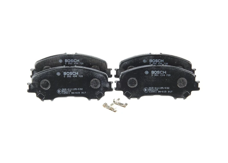 Bosch BP1735 - Brake Pads Car Front Axle - Bosch Quality - Reduced Noise and Dust - ECE-R90 Certified - Copper-Free - 1 Set of 4 Pads