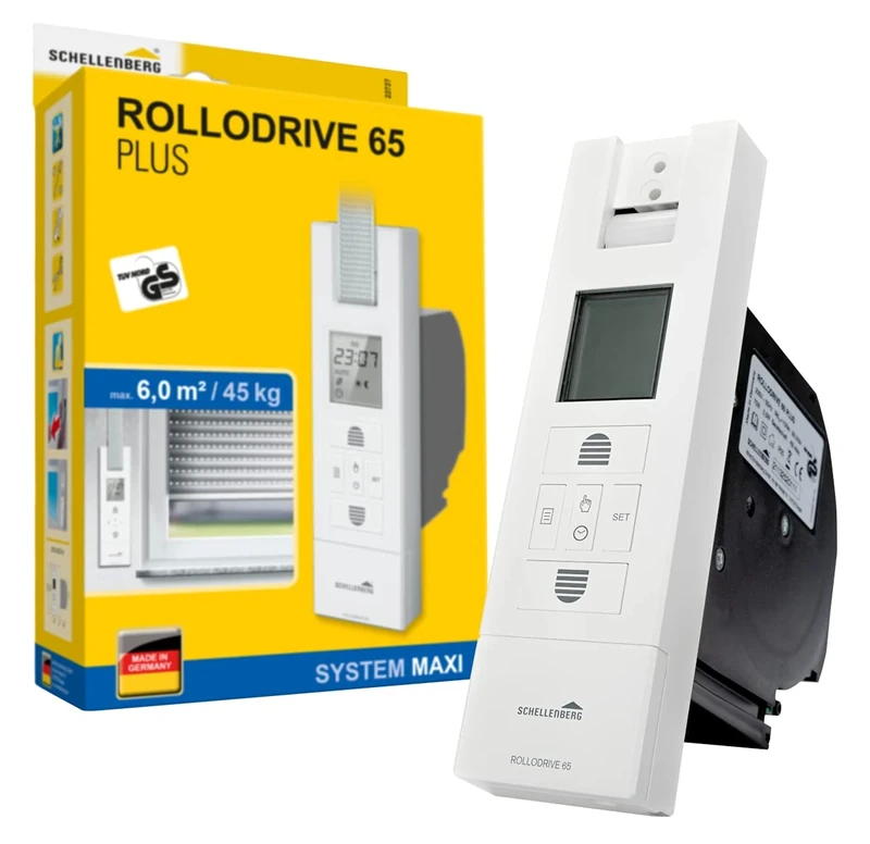 Schellenberg 22727 Rollodrive 65 Plus Electric Winder, White