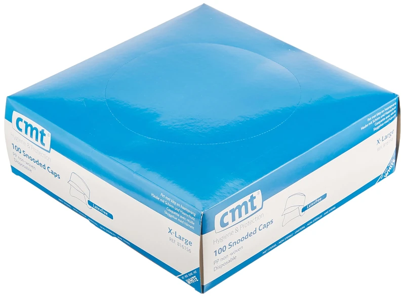 CMT 816156 Polypropylene Cap with Flap and Haarpflege Snood Cap (Pack of 1000)