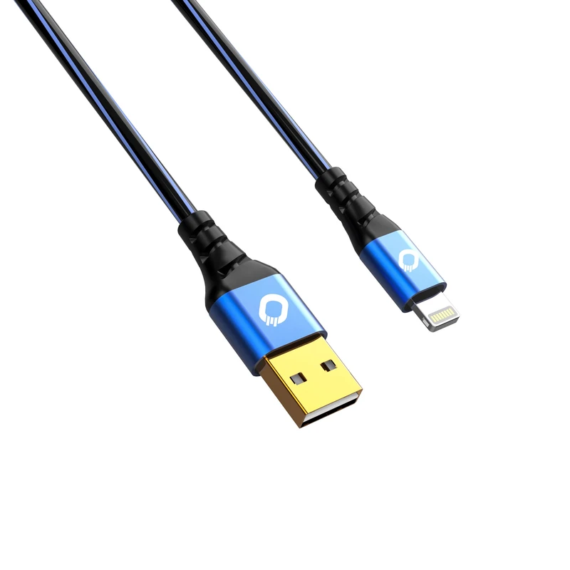 Oehlbach Plus USB to Apple Lightning Cable 0.25 m black/blue