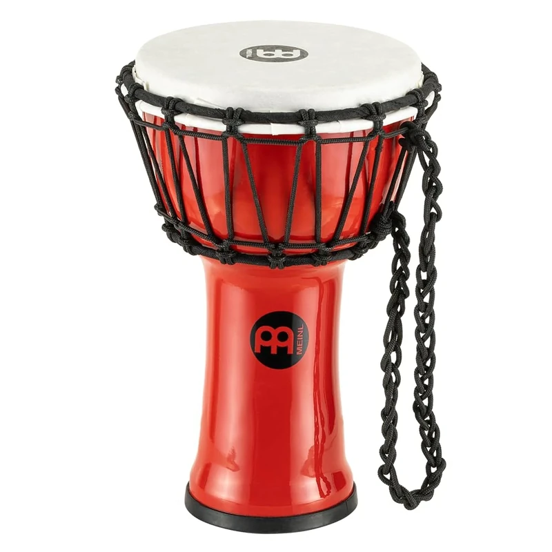 Meinl Percussion JRD Djembe Instrument - Very Small Handdrum - Travel Instrument - Diameter 7 Inches - Plastic, Red (JRD-R)