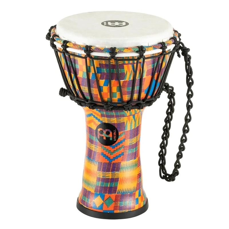 Meinl Percussion JRD Djembe Instrument - Very Small Handdrum - Travel Instrument - Diameter 7 Inches - Plastic, Multicoloured (JRD-KQ)