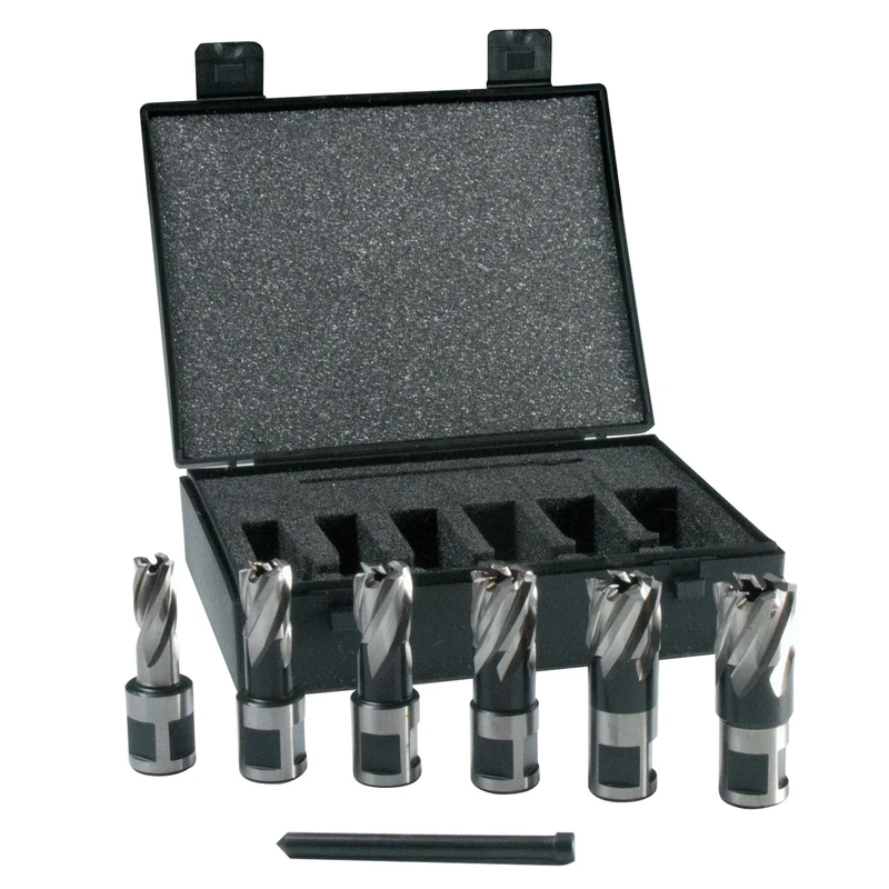 Evolution Power Tools HTCCUTKIT6L Long Series Magnetic Drilling Cutter Kit, 50 mm (Pack of 6)