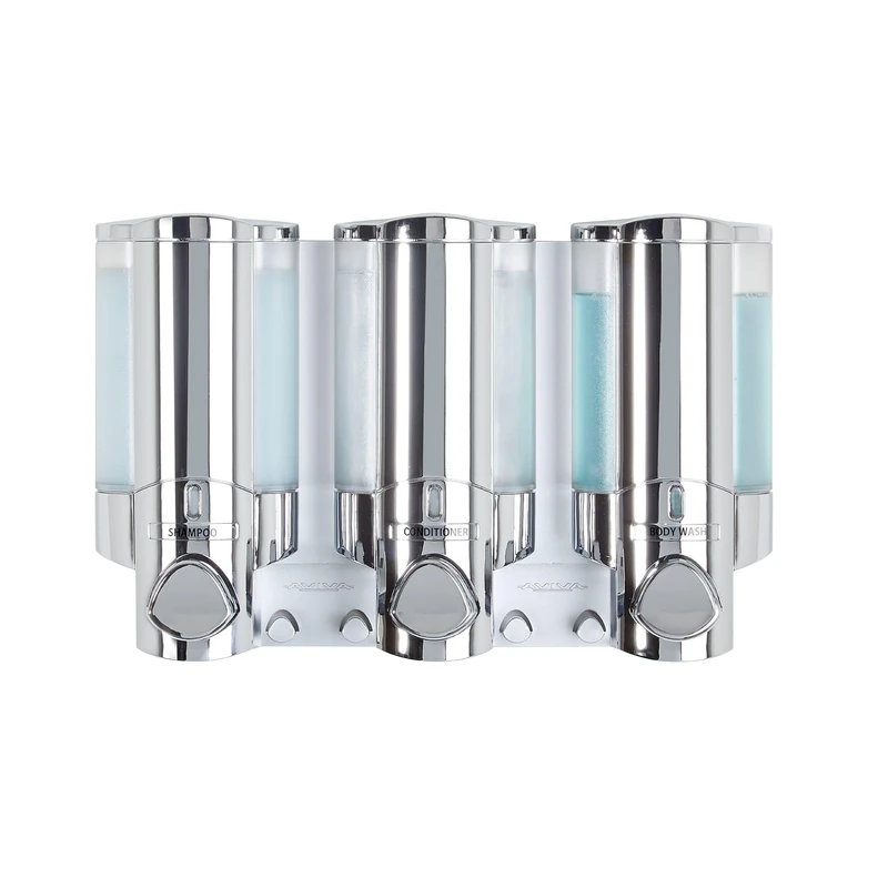 Better Living Aviva Three Chamber Dispenser, Chrome