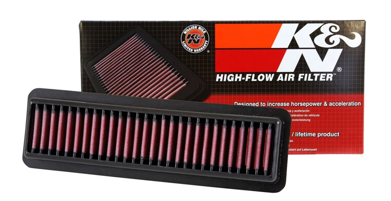K&N 33-3048 Replacement Air Filter, Red