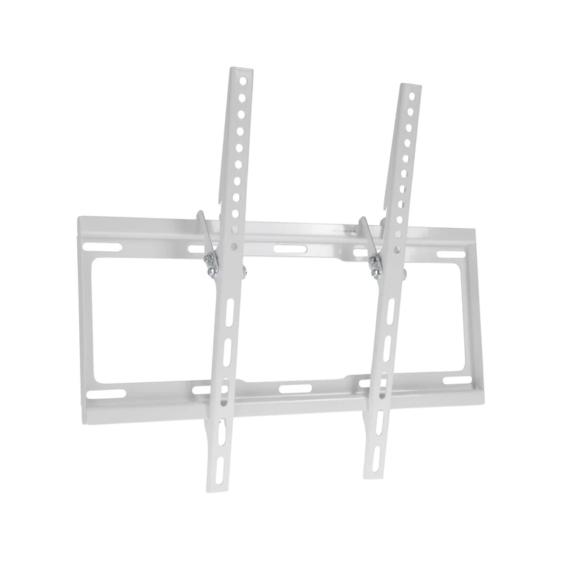 ProperAV White TV Wall Bracket Ultra Slim for 32'' 37" 40" 42" 43" 46" 50" 55'' Tilt 14° VESA Max 400x400