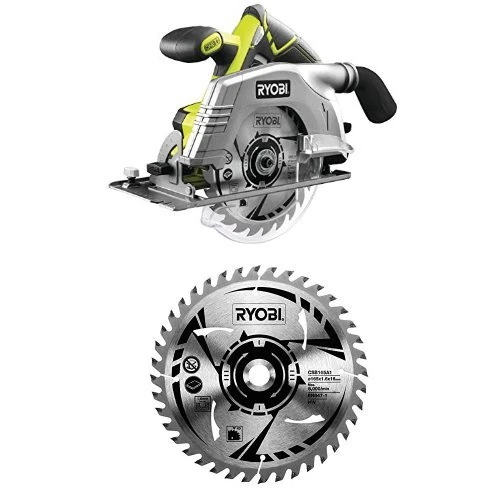 Ryobi R18CS-0 ONE+ 18 V Cordless Circular Saw, 165 mm with extra Blade
