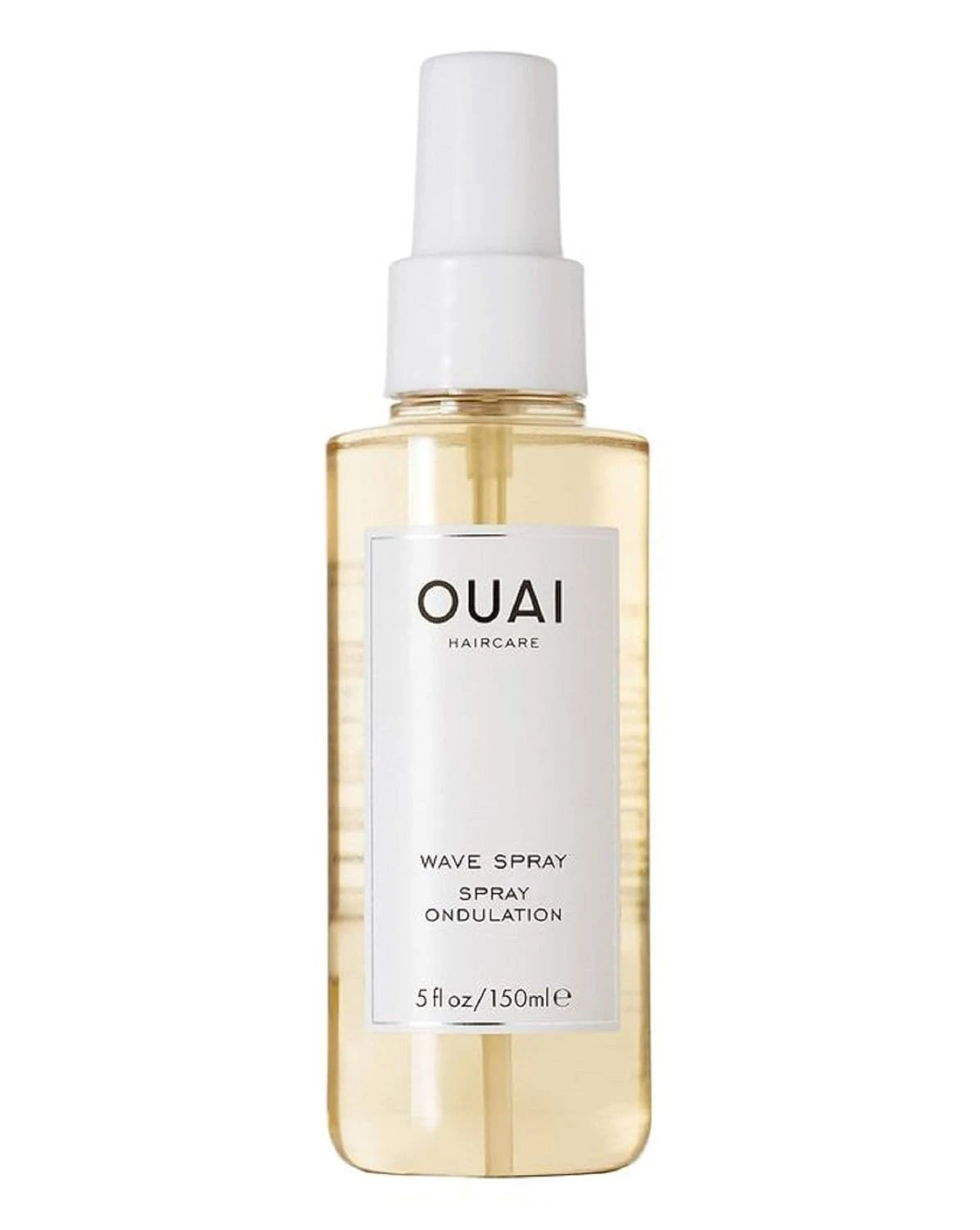 OUAI Wave Spray - Coconut Oil & Rice Protein Texture Mist for Voluminous Beach Waves with Shine - Paraben Free, Safe for Color & Keratin-Treated Hair (4.9 fl oz)